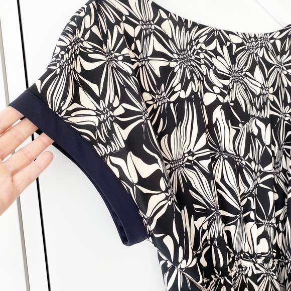 Anthropologie Black and Cream Patterned Dress - Picture 13 of 15